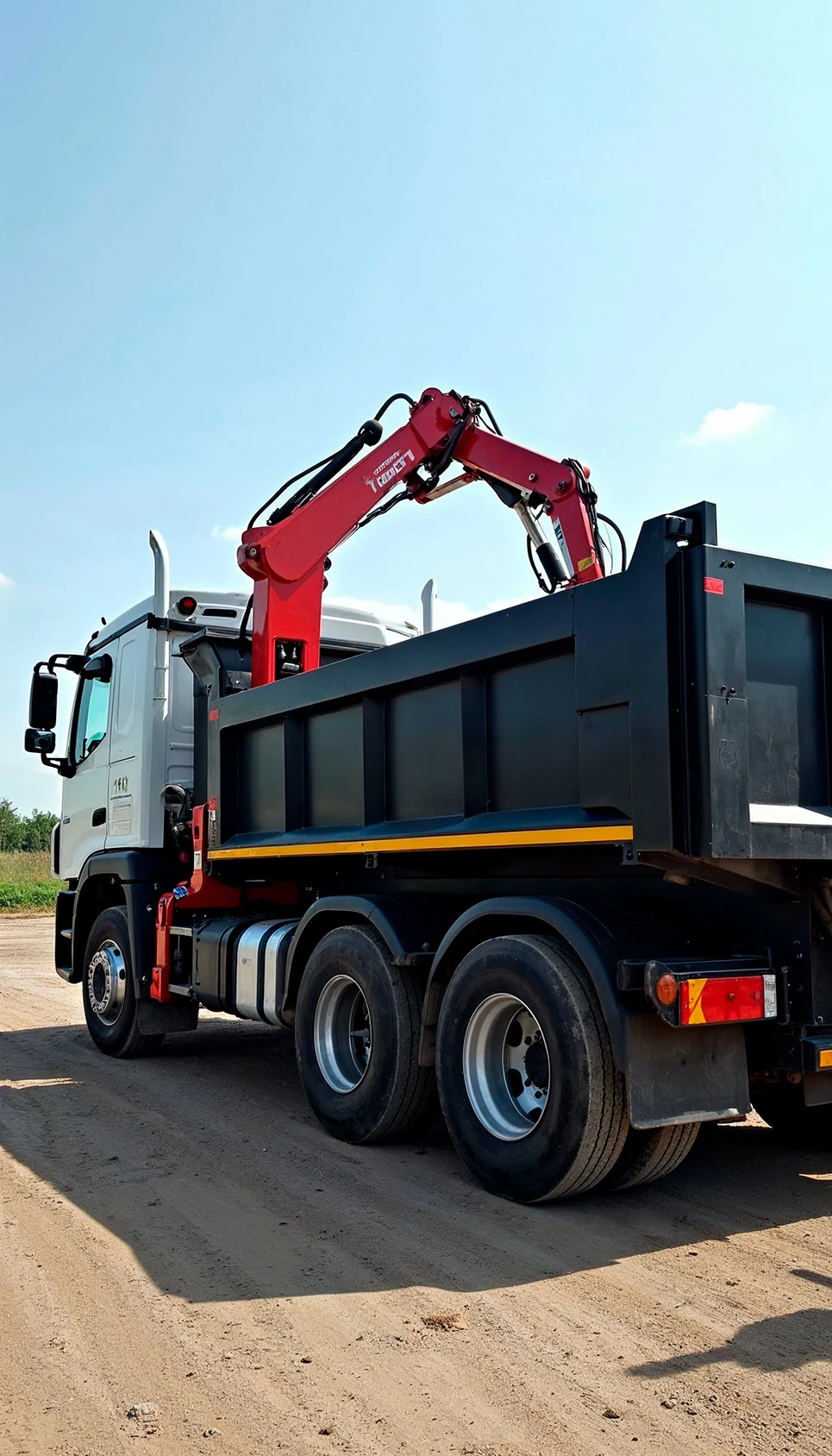 Ciężarówka grab hire z ramieniem hydraulicznym – profesjonalny wywóz gruzu i odpadów budowlanych